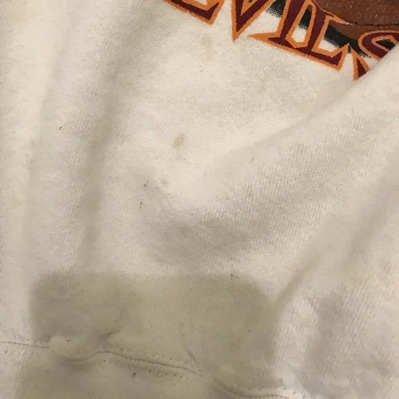 Super Bowl XX Vintage Cream Sweater Size L - Picture 7 of 11